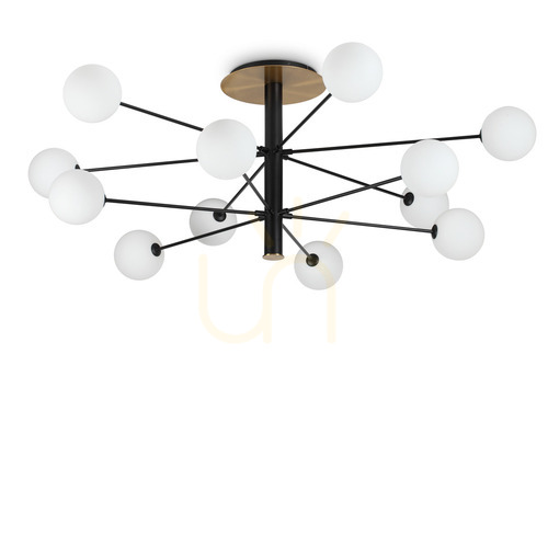 Jelölje be Plafon lámpa Ideallux Cosmopolitan PL12 fekete 12xG9 273709