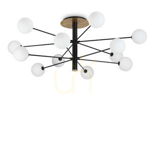 Plafon lámpa Ideallux Cosmopolitan PL12 fekete 12xG9 273709 0 Plafon lámpa Ideallux Cosmopolitan PL12 fekete 12xG9 273709 small 0
