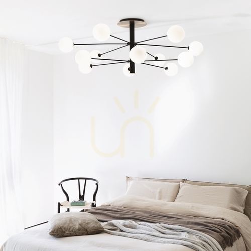 Jelölje be Plafonlámpa Ideallux Cosmopolitan PL8 fekete 8xG9 64 cm 328485
