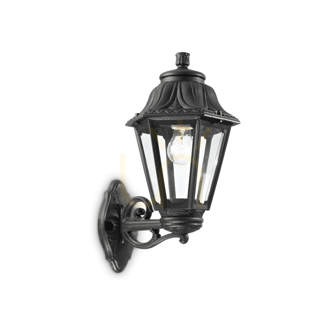 Jelölje be Kültéri fali lámpa Ideallux DAFNE AP1 BIG NERO fekete E27 101491 Kültéri fali lámpa Ideallux DAFNE AP1 BIG NERO fekete E27 101491