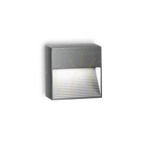 Kültéri fali lámpa Ideallux DOWN AP1 antracit G9 122045 small 0
