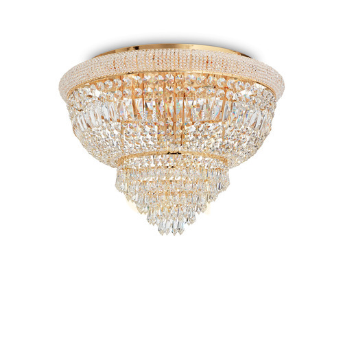 Jelölje be Plafond Ideallux Dubai PL24 243498, arany kristály mennyezeti lámpa 78 cm