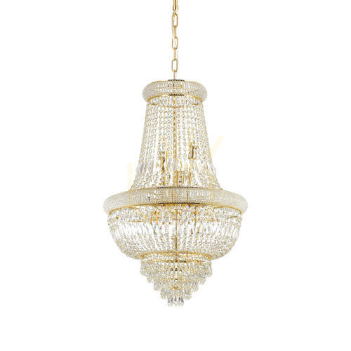 Jelölje be Függőlámpa Ideallux Dubai SP10 207216 sárgaréz kristály 10xE14 52 cm