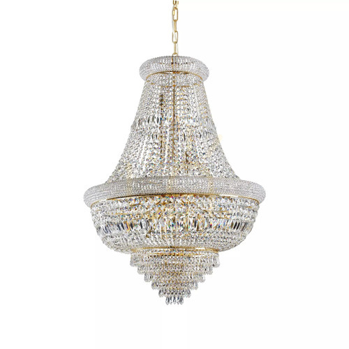 Jelölje be Függőlámpa Ideallux Dubai SP24 sárgaréz kristály 80 cm 243528