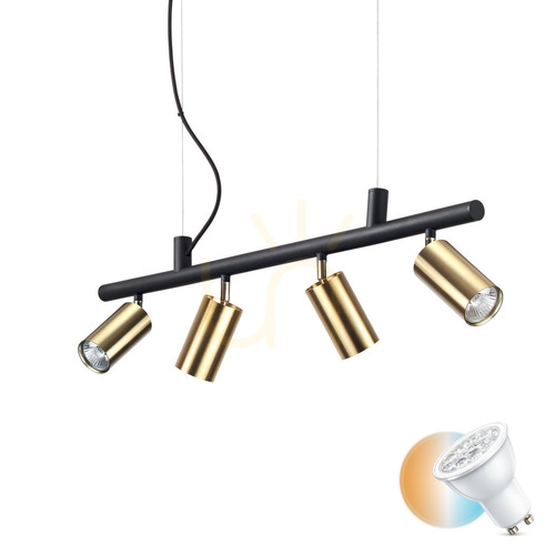 Jelölje be Függőlámpa Ideallux DYNAMITE SP4 244624 sárgaréz 4xGU10 76 cm