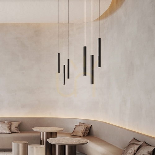 Jelölje be Sínes függeszték Ideallux EGO Pendant Tube fekete 12W 3000K 303574