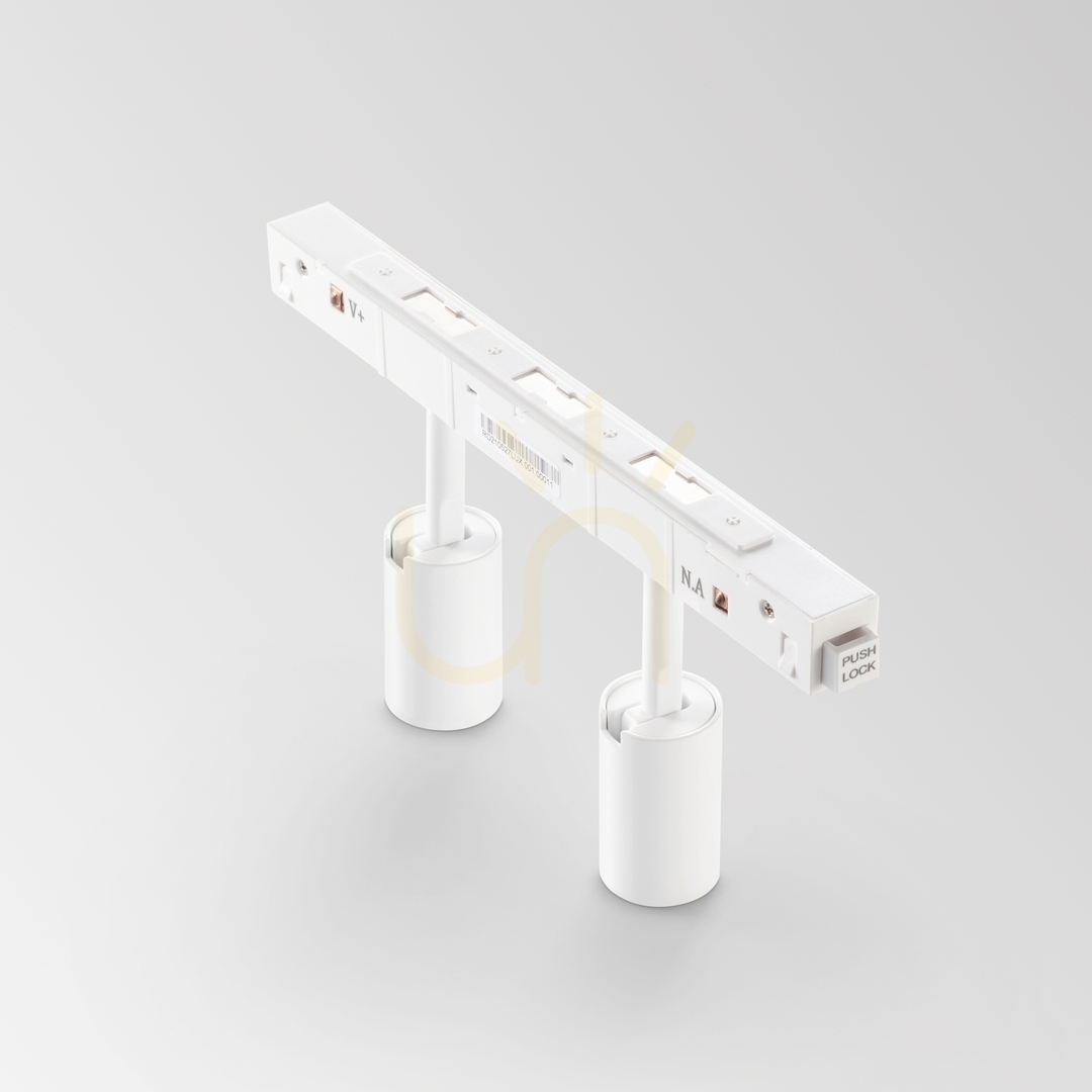 Kilátás Sínes LED lámpa Ideallux EGO Track Double 5W 4000K fekete 321714 Sínes LED lámpa Ideallux EGO Track Double 5W 4000K fekete 321714