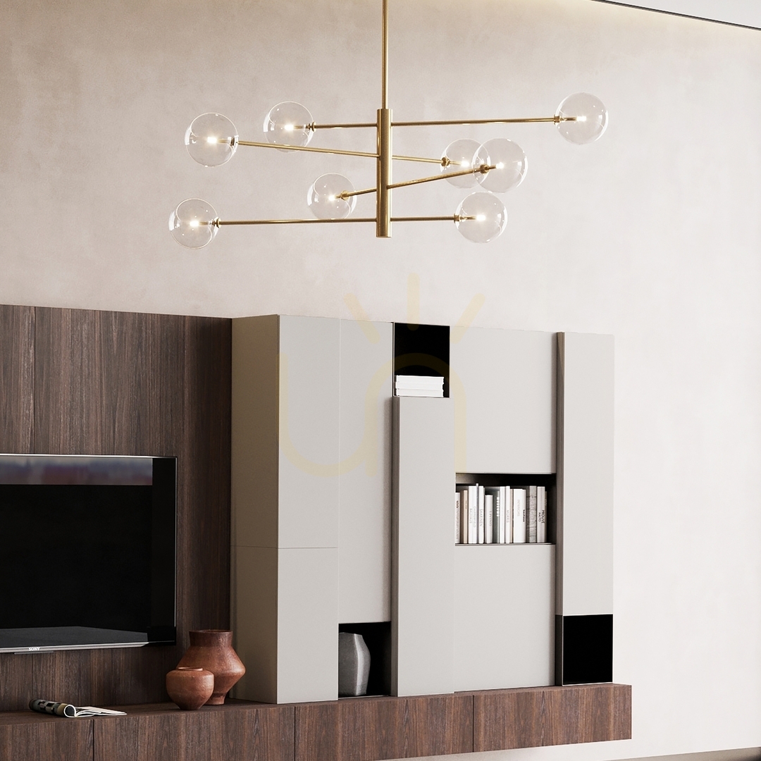 Kilátás Függőlámpa Ideallux Equinoxe SP8 Cromo króm 8xG4 275178 Függőlámpa Ideallux Equinoxe SP8 Cromo króm 8xG4 275178