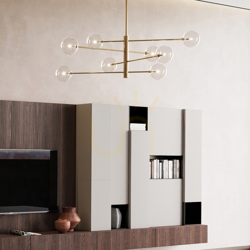 Jelölje be Függőlámpa Ideallux Equinoxe SP8 sárgaréz 8xG4 275215