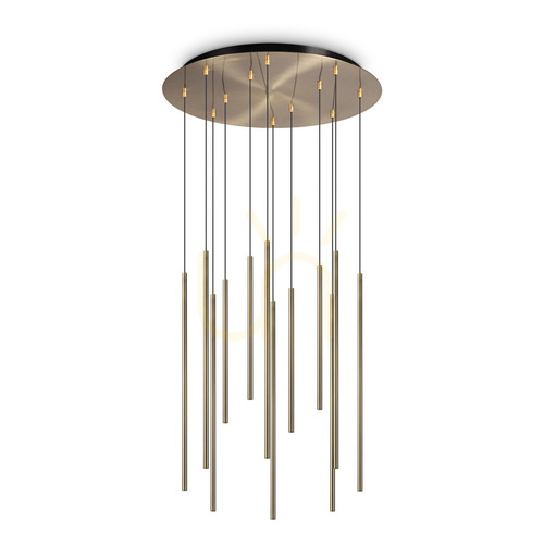 Jelölje be Függőlámpa Ideallux LOOK FILO SP12 263663 sárgaréz LED 19W 60 cm