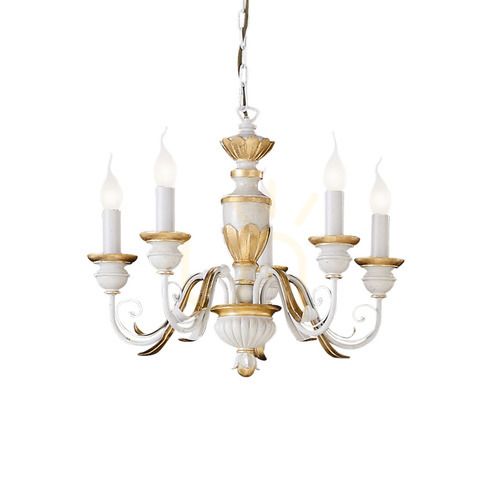 Jelölje be Függőlámpa Ideallux FIRENZE SP5 BIANCO fehér 5xE14 55 cm 012865