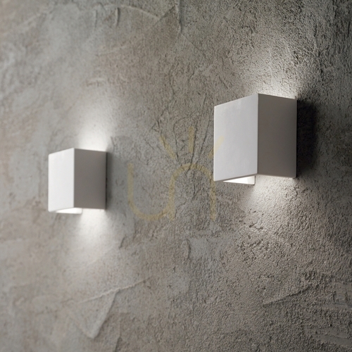 Jelölje be Fali lámpa Ideallux Flash Gesso AP1 Round fehér gipsz G9 214696