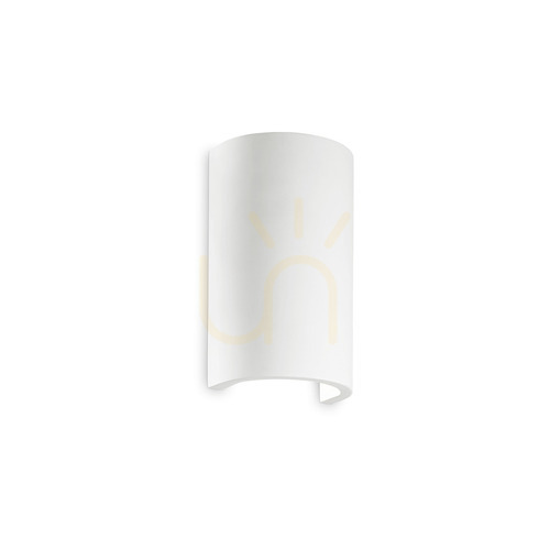 Jelölje be Fali lámpa Ideallux Flash Gesso AP1 Round fehér gipsz G9 214696