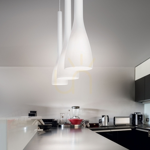 Jelölje be Függőlámpa Ideallux FLUT SP1 BIG NERO fekete üveg E27 035680