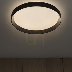 Kültéri mennyezeti lámpa Ideallux FLY PL D45 fekete LED 26W 3000K 306599 small 3