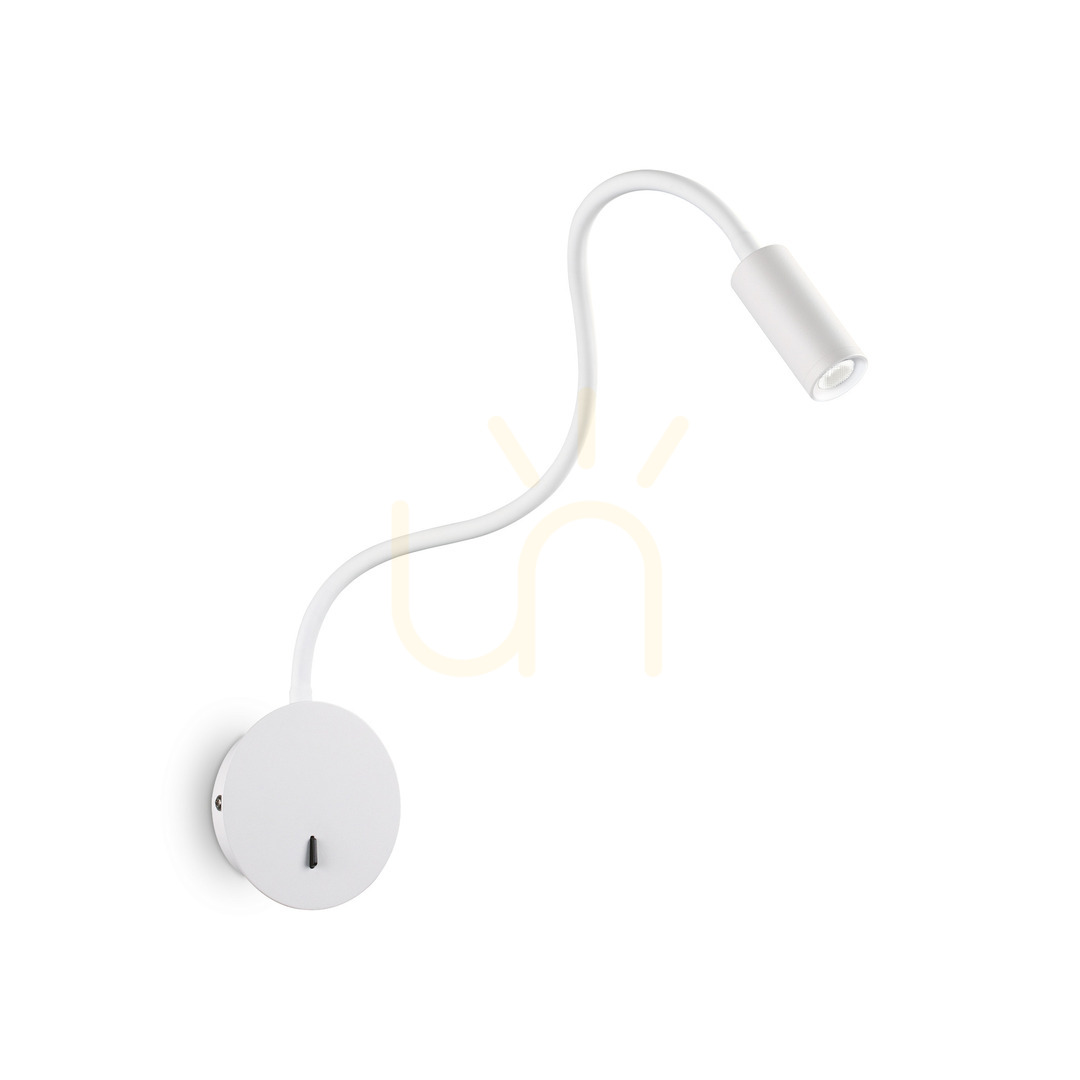 Jelölje be Fali lámpa Ideallux Focus 203171 fehér LED 3,5W fém 28 cm Fali lámpa Ideallux Focus 203171 fehér LED 3,5W fém 28 cm