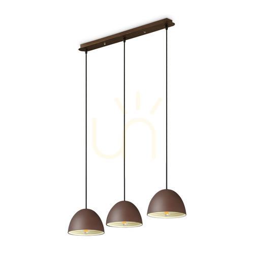 Jelölje be Függőlámpa Ideallux FOLK SP3 COFFEE 174235 rozsdás 3xE27 72 cm