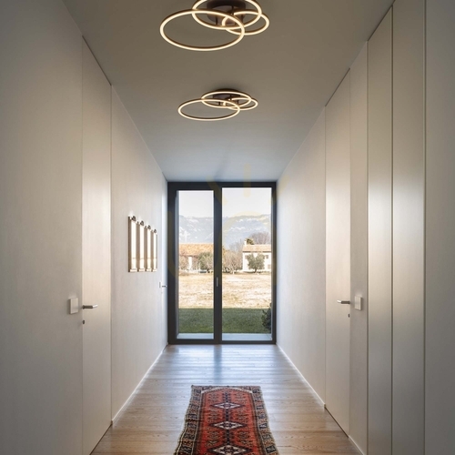 Jelölje be Plafonlámpa Ideallux Frame Cerchio Nero fekete LED 41W 61 cm 269825