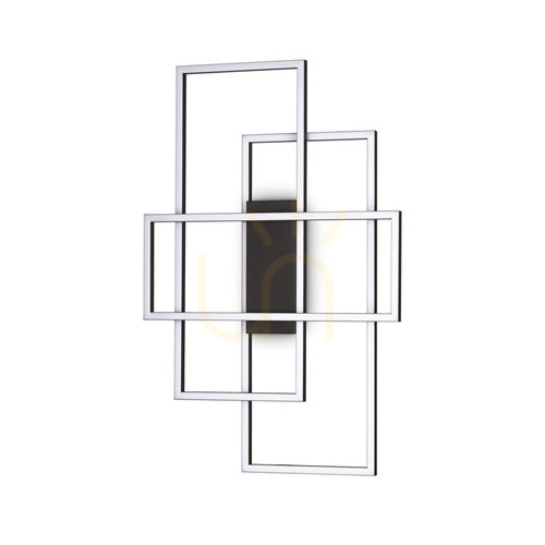 Jelölje be Plafon lámpa Ideallux Frame Rettangolo fekete LED 33W 62,5 cm 270661