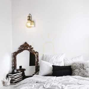 Fali lámpa Ideallux FRIDA AP1 163321 sárgaréz E27 1x60W small 1