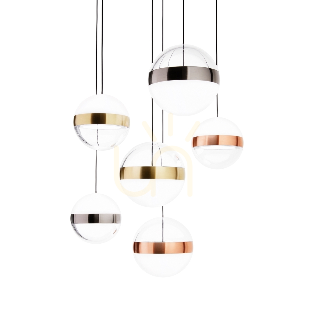 Előnézet Függőlámpa Ideallux Galaxy SP6 fehér LED 58W 40 cm 321172 Függőlámpa Ideallux Galaxy SP6 fehér LED 58W 40 cm 321172