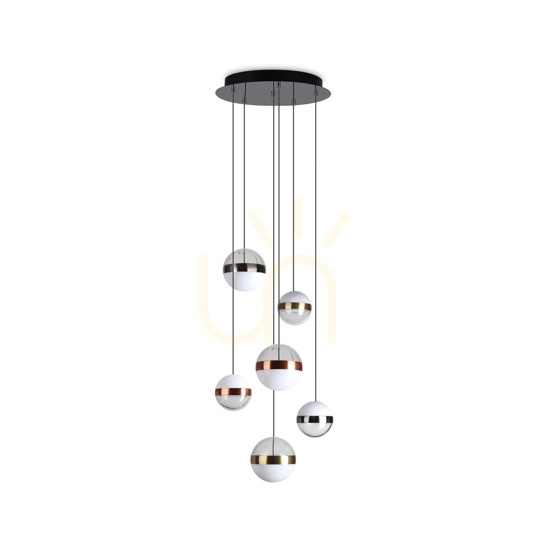 Jelölje be Függőlámpa Ideallux Galaxy SP6 fehér LED 58W 40 cm 321172 Függőlámpa Ideallux Galaxy SP6 fehér LED 58W 40 cm 321172