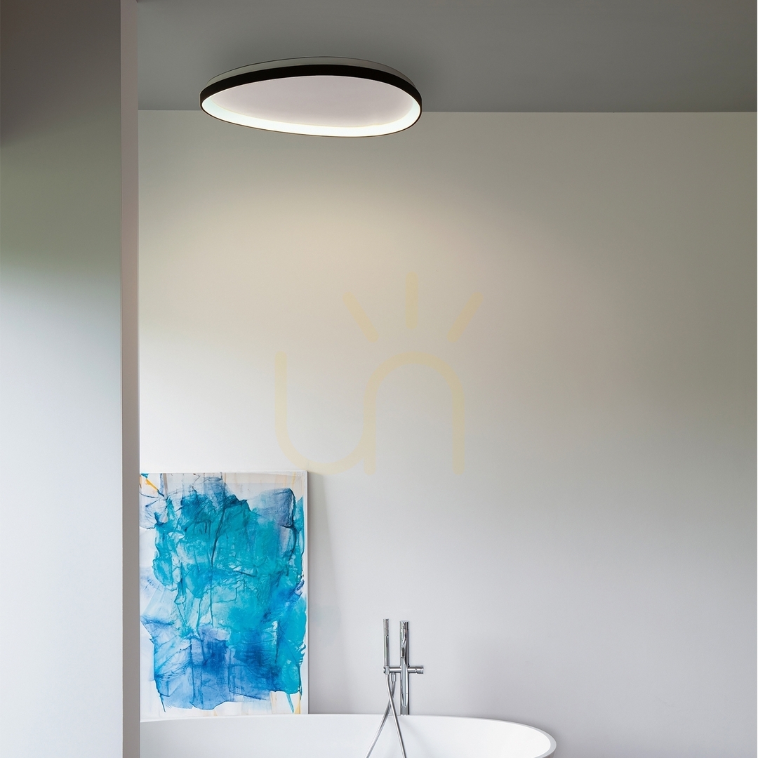 Kilátás Plafonlámpa Ideallux Gemini PL D061 DALI/PUSH fehér 61 cm LED 28W 328942 Plafonlámpa Ideallux Gemini PL D061 DALI/PUSH fehér 61 cm LED 28W 328942