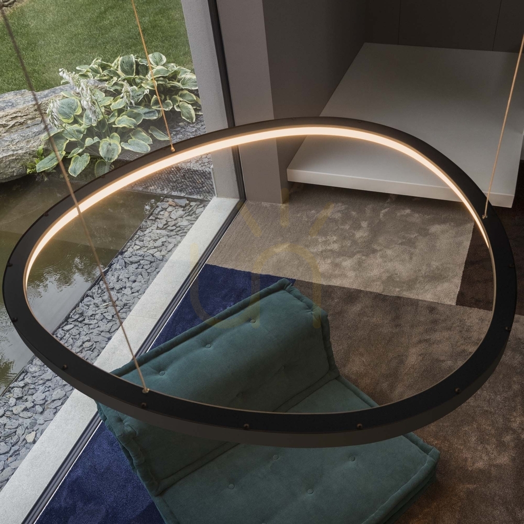 Kijelző Függőlámpa Ideallux GEMINI D081 269849 sárgaréz LED 56W 3000K 81 cm Függőlámpa Ideallux GEMINI D081 269849 sárgaréz LED 56W 3000K 81 cm