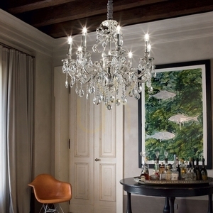 Függőlámpa Ideallux Gioconda SP12 Argento ezüst kristály 90 cm 164953 small 3