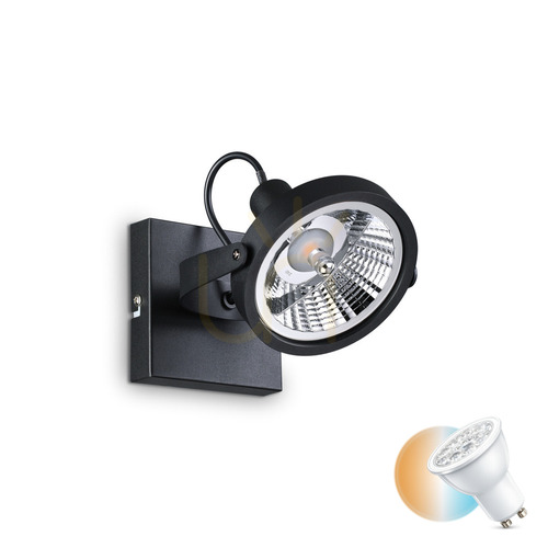 Jelölje be Plafon lámpa Ideallux GLIM PL1 NERO fekete GU10 1x50W 200231