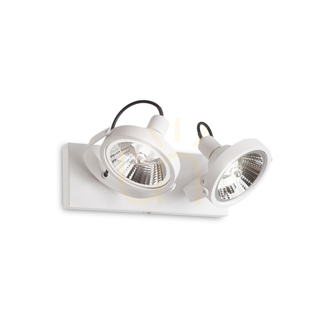 Kijelző Plafon lámpa Ideallux GLIM PL2 BIANCO fehér 2xGU10 200200 Plafon lámpa Ideallux GLIM PL2 BIANCO fehér 2xGU10 200200