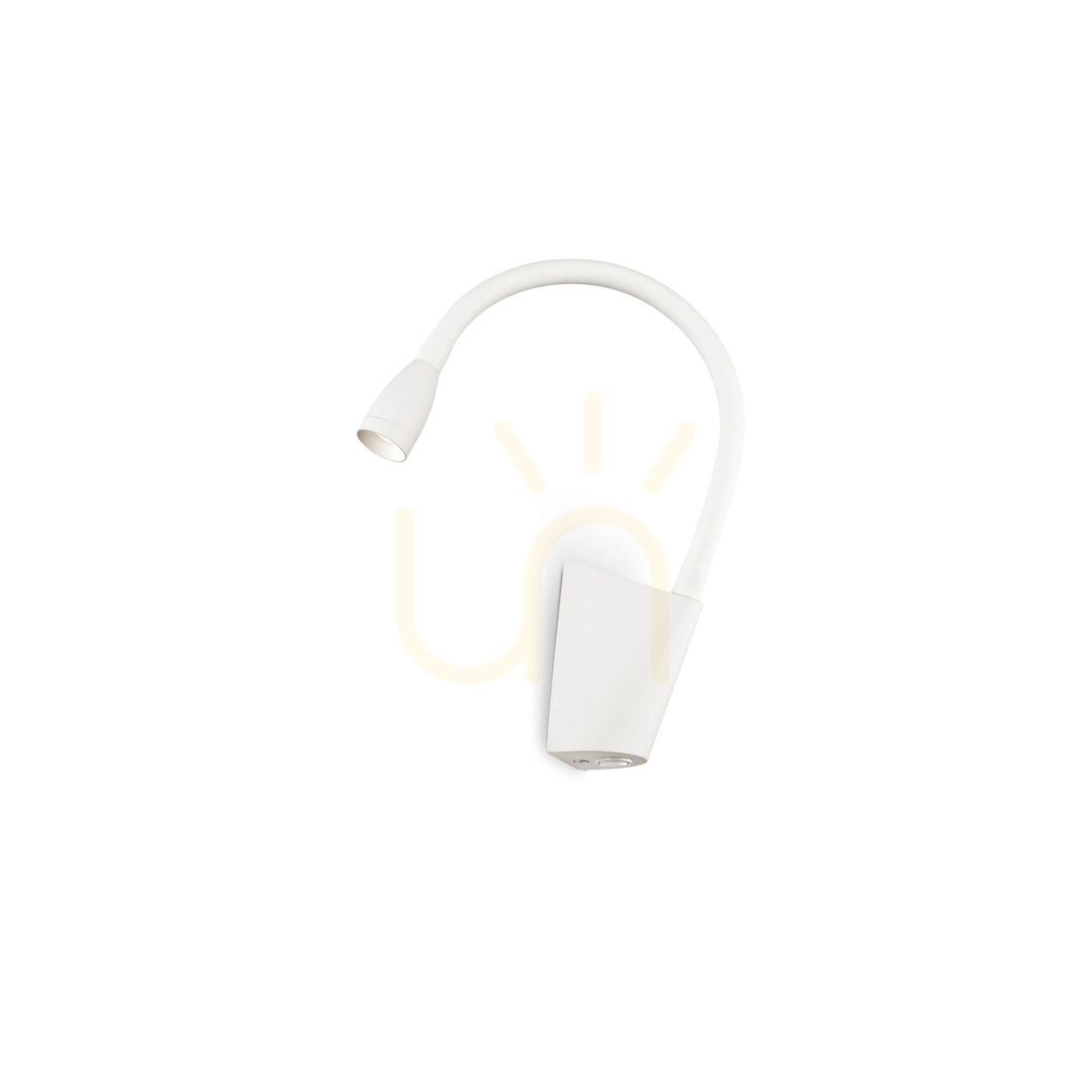 Jelölje be Fali lámpa Ideallux Goose AP Bianco fehér LED 3W 142708 Fali lámpa Ideallux Goose AP Bianco fehér LED 3W 142708