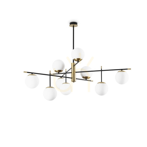 Jelölje be Plafon Ideallux GOURMET PL9 sárgaréz 9xE14 289489