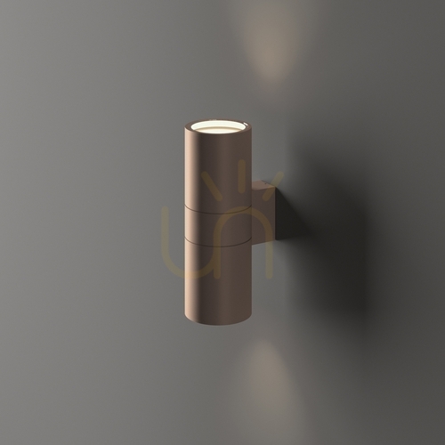 Jelölje be Kültéri fali lámpa Ideallux GUN AP2 SMALL COFFEE barna GU10 2x35W 163635