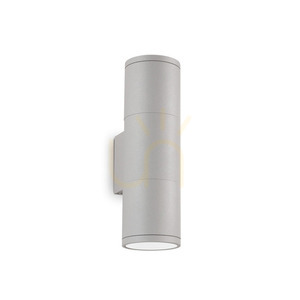 Kültéri fali lámpa Ideallux GUN AP2 SMALL GRIGIO szürke GU10 2x35W 163628 small 2