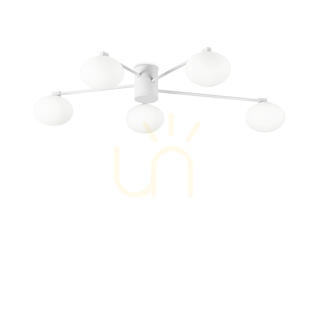 Jelölje be Plafonlámpa Ideallux HERMES PL5 D90 fehér 5xG9 316680 Plafonlámpa Ideallux HERMES PL5 D90 fehér 5xG9 316680