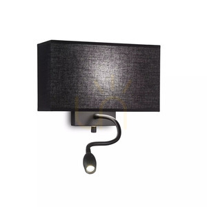 Fali lámpa Ideallux Hotel AP2 All Black fekete 215709 small 1