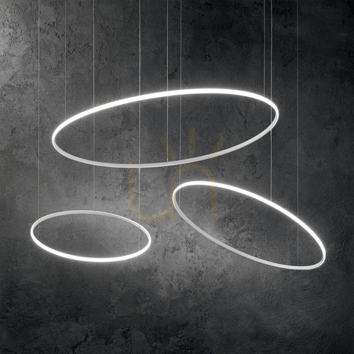Jelölje be Függőlámpa Ideallux HULAHOOP SP D061 fehér LED 28W 61 cm 258775