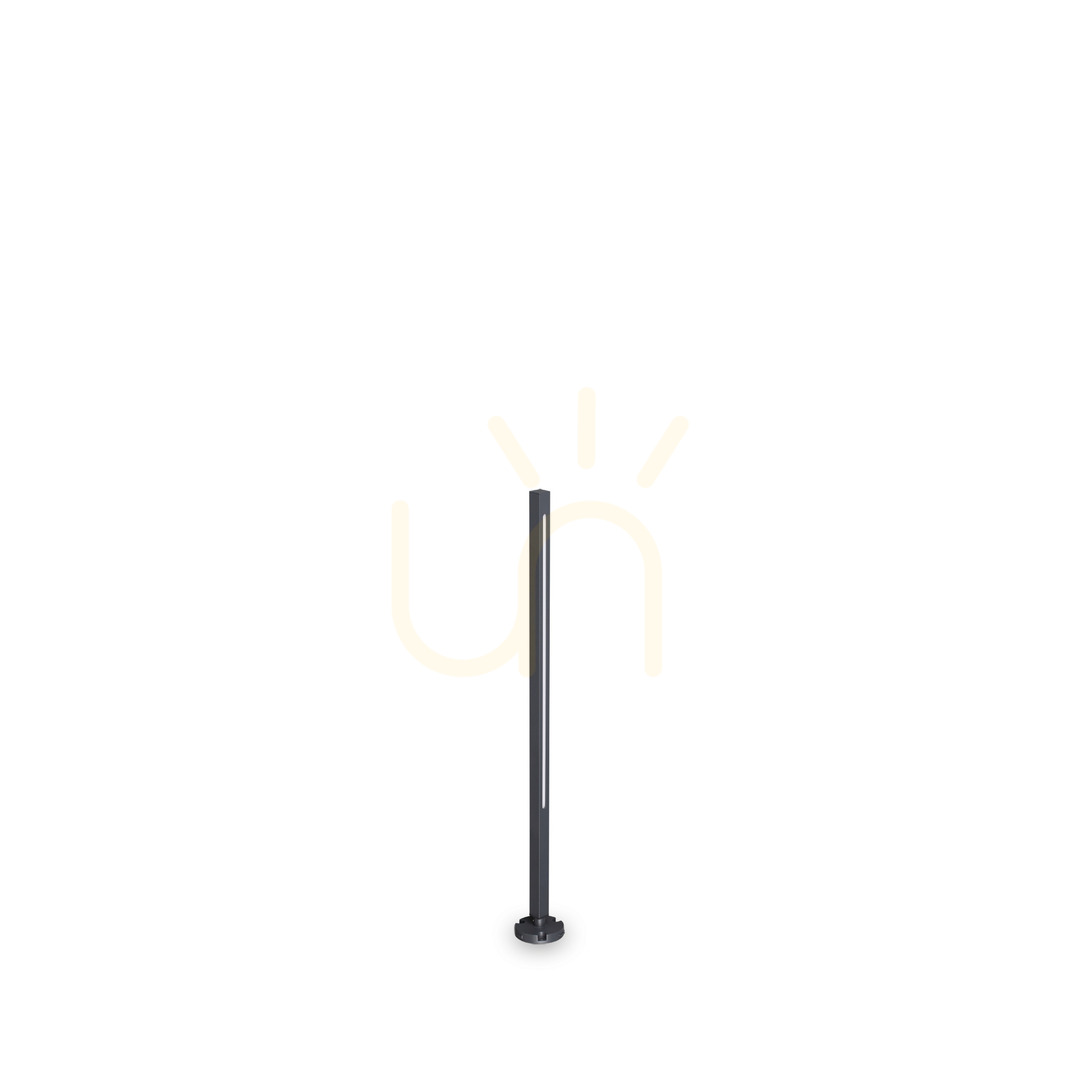 Jelölje be Kültéri állólámpa Ideallux JEDI H080 antracit 12W IP65 306780 Kültéri állólámpa Ideallux JEDI H080 antracit 12W IP65 306780