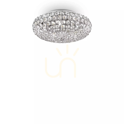 Jelölje be Plafonlámpa Ideallux KING PL5 CROMO króm kristály 5xG9 075419