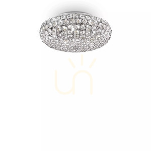 Plafonlámpa Ideallux KING PL5 CROMO króm kristály 5xG9 075419 1 Plafonlámpa Ideallux KING PL5 CROMO króm kristály 5xG9 075419 small 1