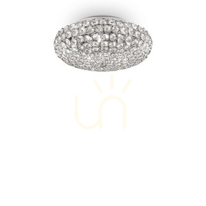 Plafonlámpa Ideallux KING PL5 CROMO króm kristály 5xG9 075419 0 Plafonlámpa Ideallux KING PL5 CROMO króm kristály 5xG9 075419 small 0