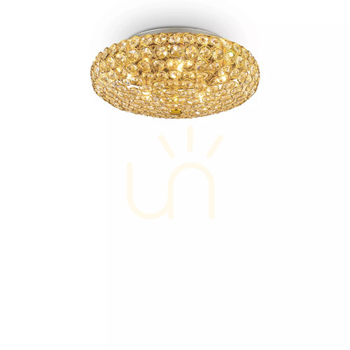 Jelölje be Plafon Ideallux KING PL5 ORO arany kristály 5xG9 073187