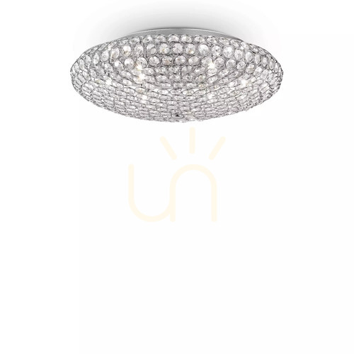 Jelölje be Plafonlámpa Ideallux KING PL9 CROMO króm G9 9x40W 53,5 cm 073255