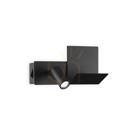 Jelölje be Fali lámpa Ideallux KOMODO-1 AP NERO fekete fém LED 4,5W 291796