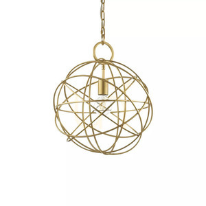 Függőlámpa Ideallux KONSE SP1 arany fém 40 cm E27 155968 small 1