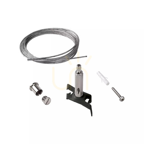Jelölje be Függeszték kábel készlet Ideallux LINK trimless fekete 3 m 243283