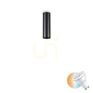 Plafon lámpa Ideallux LOOK PL1 H20 NERO fekete GU10 1x28W 233062 0 Plafon lámpa Ideallux LOOK PL1 H20 NERO fekete GU10 1x28W 233062 small 0