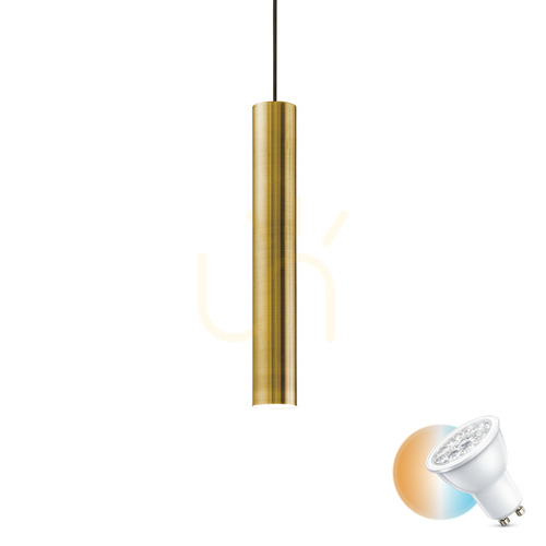 Jelölje be Ideal Lux Look SP1 D06 141794 antik sárgaréz függőlámpa GU10 28 W