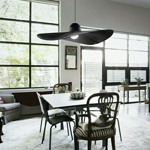 Jelölje be Függőlámpa Ideallux Madame SP1 Nero fekete szövet 110 cm 174402